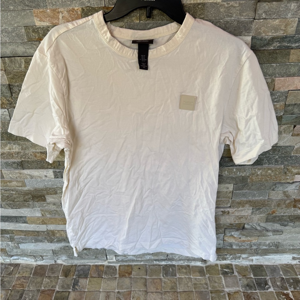 H&M Cream Short Sleeve Tee